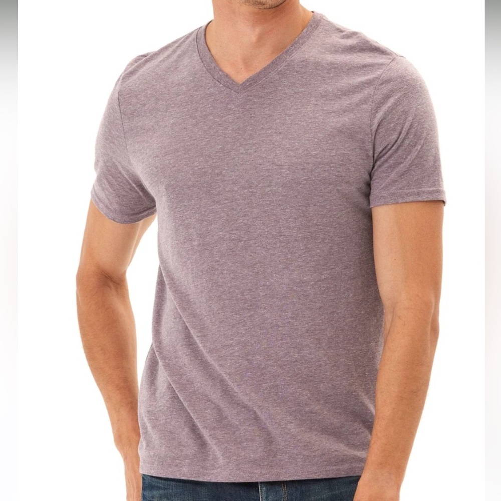 Threads 4 Thought Triblend Mauve V-Neck T-Shirt
